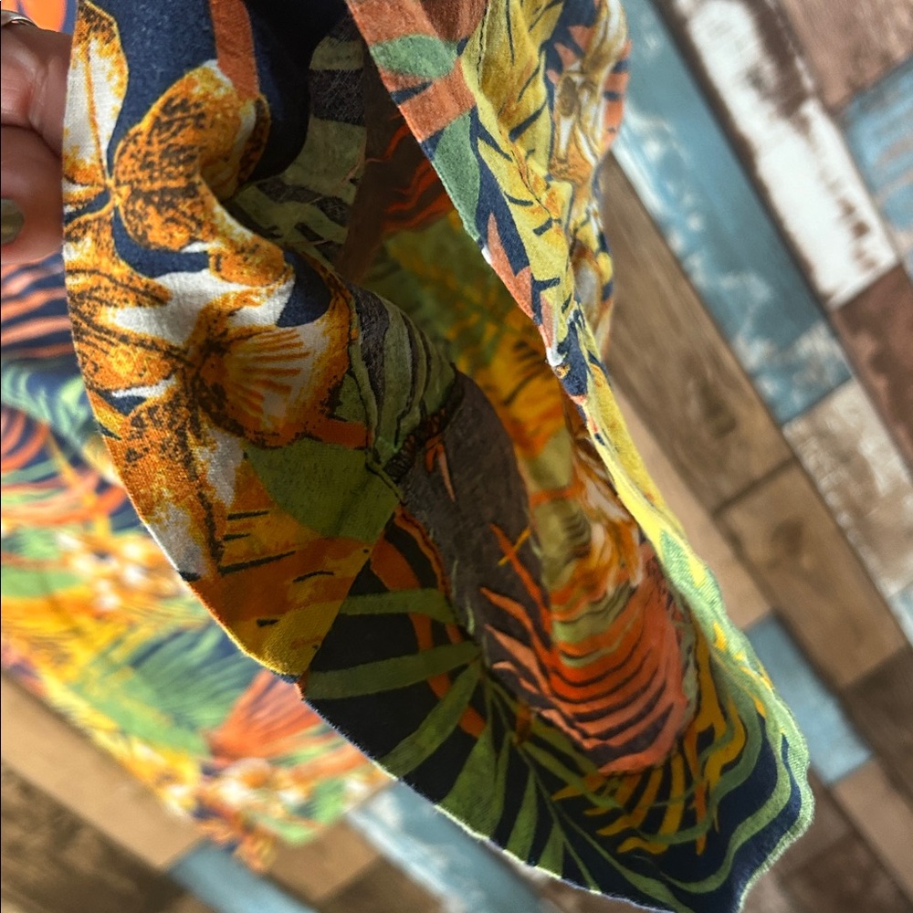 Panama Jack small Multicolor tropical rayon pants - Picture 12 of 14